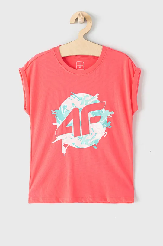 розовый Детская футболка 4F Для девочек