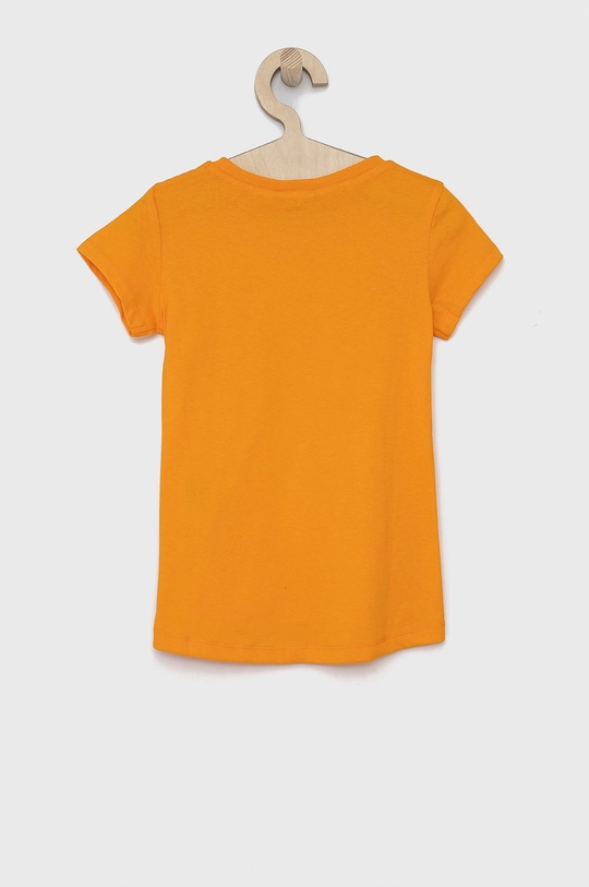 United Colors of Benetton T-shirt bawełniany dziecięcy pomarańczowy