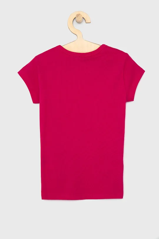 United Colors of Benetton T-shirt bawełniany dziecięcy fioletowy