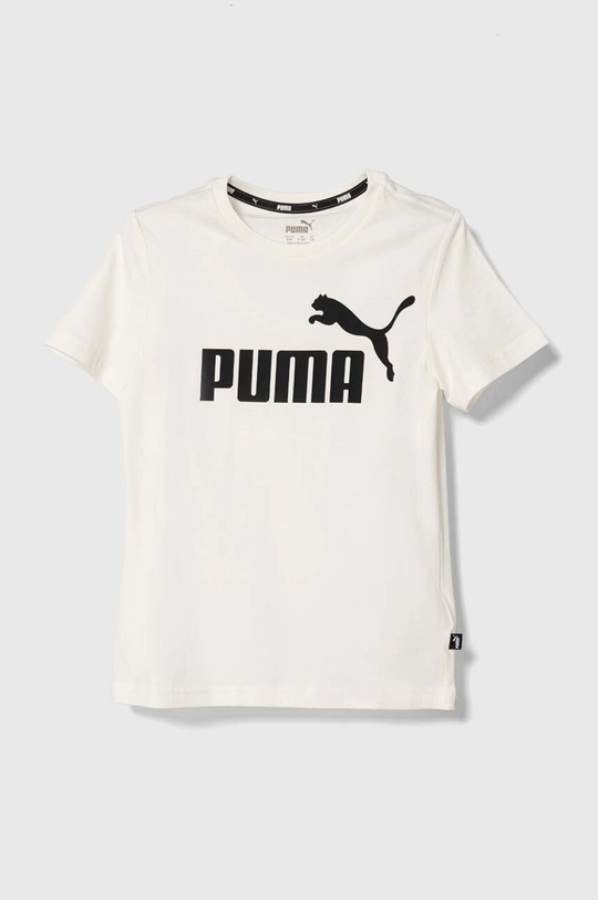 білий Дитяча бавовняна футболка Puma Дитячий