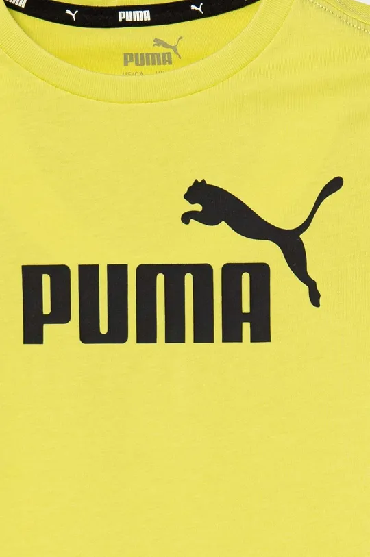 Puma t-shirt bawełniany dziecięcy Materiał zasadniczy: 100 % Bawełna Ściągacz: 80 % Bawełna, 20 % Poliester