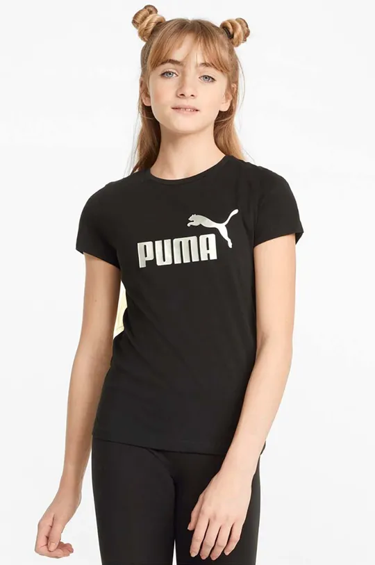 Дитяча бавовняна футболка Puma Дитячий