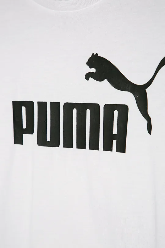 bijela Dječja pamučna majica kratkih rukava Puma
