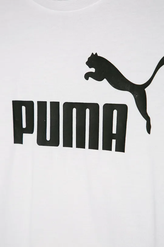 λευκό Παιδικό βαμβακερό μπλουζάκι Puma