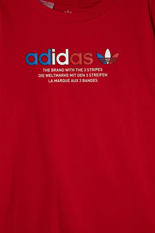 adidas Originals T-shirt dziecięcy GN7480 czerwony