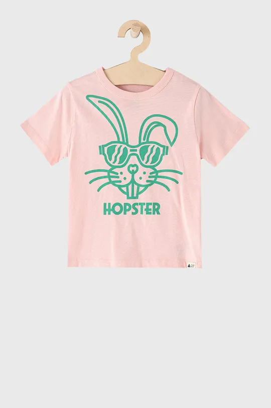 różowy GAP T-shirt dziecięcy Dziecięcy