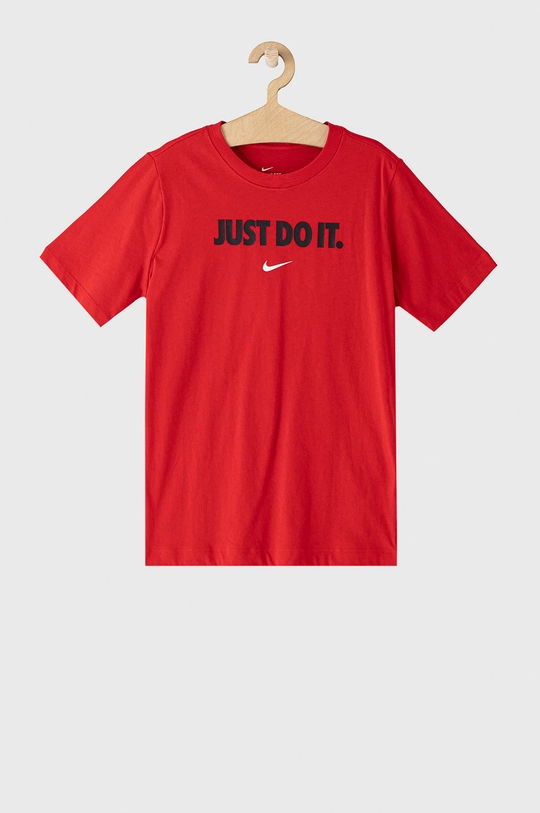 czerwony Nike Kids T-shirt dziecięcy Dziecięcy