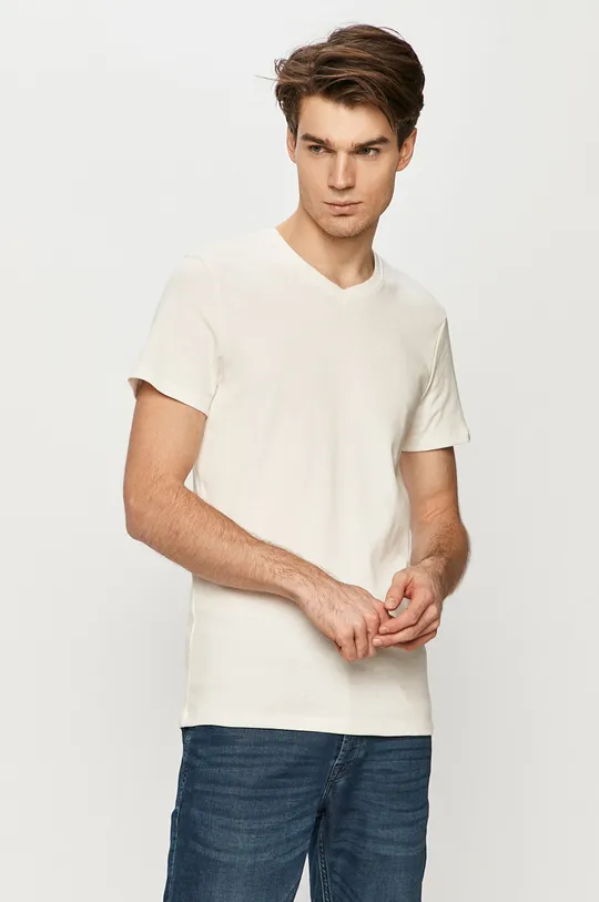 biały Tom Tailor - T-shirt