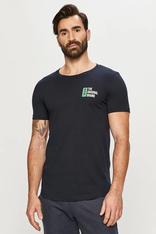 granatowy Tom Tailor - T-shirt Męski