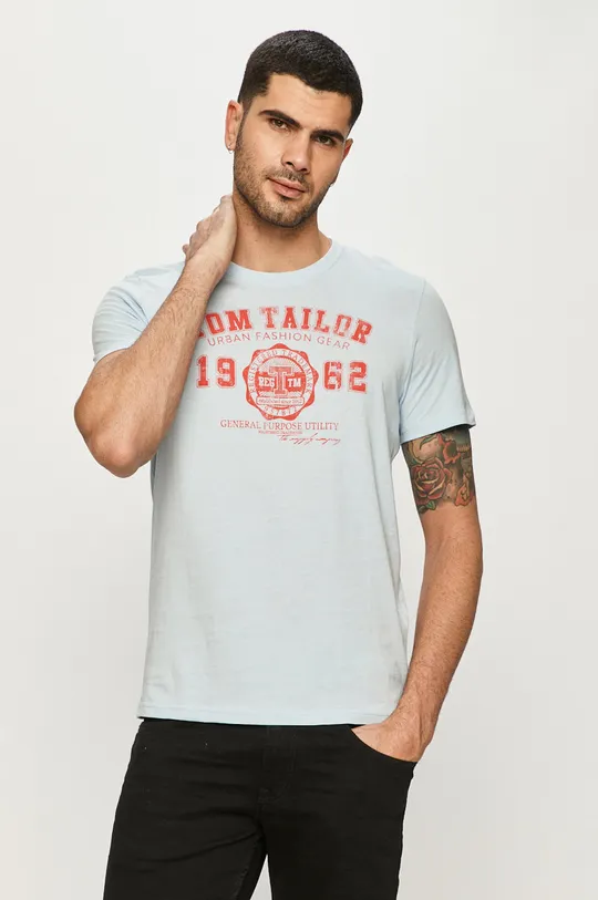 niebieski Tom Tailor - T-shirt Męski