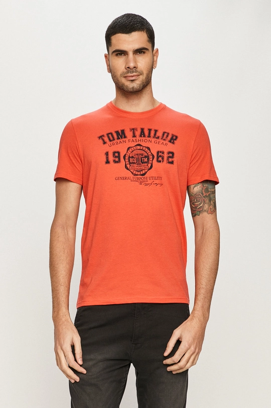 czerwony Tom Tailor - T-shirt