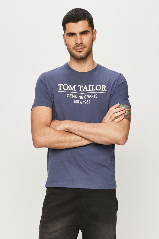 niebieski Tom Tailor - T-shirt Męski