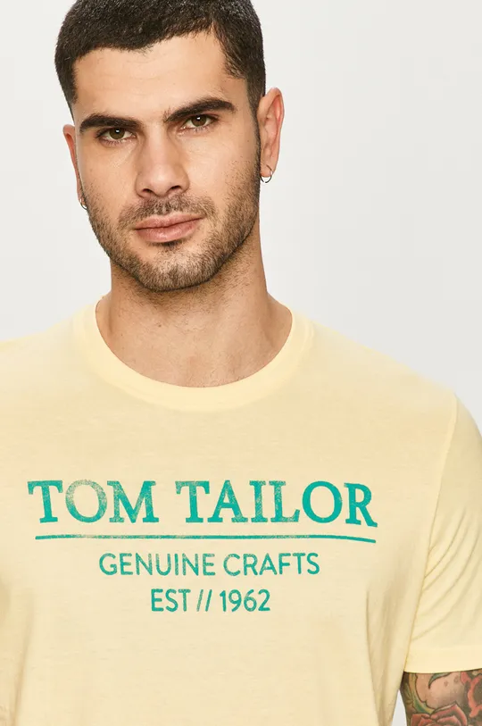 żółty Tom Tailor - T-shirt