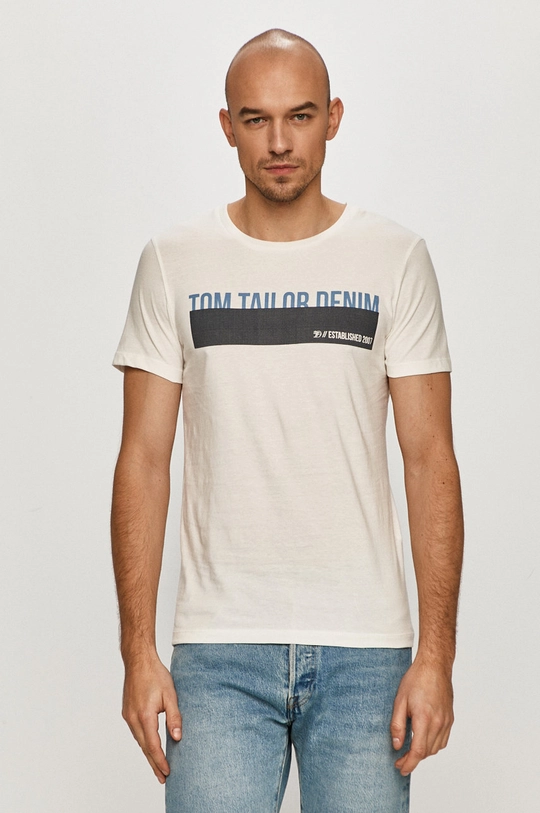 fehér Tom Tailor - T-shirt