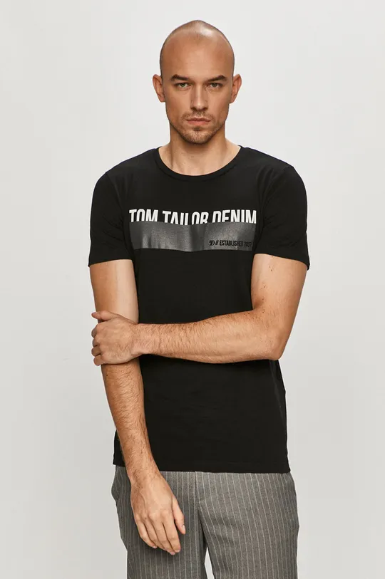 Tom Tailor - T-shirt czarny