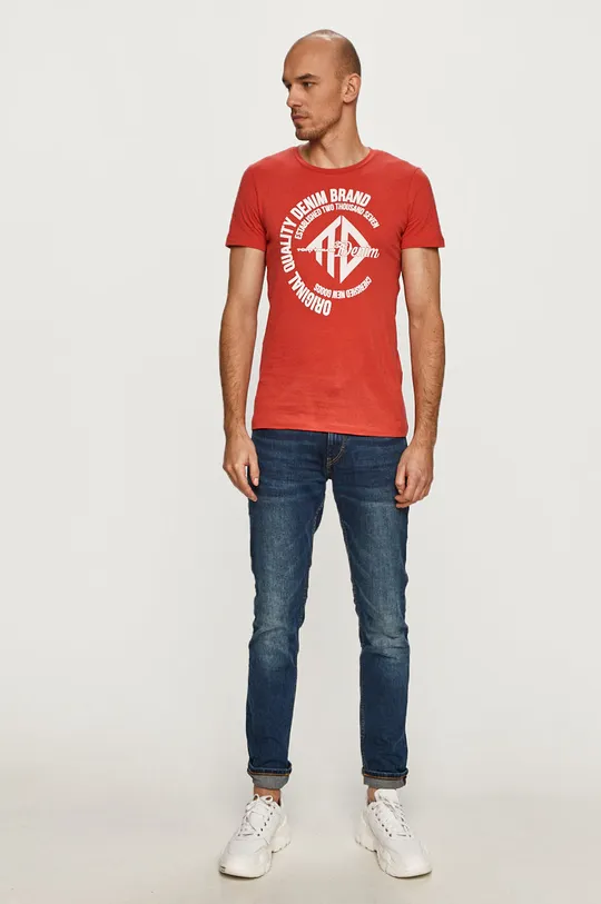 Tom Tailor - T-shirt czerwony