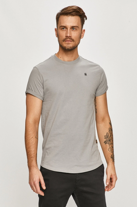 szary G-Star Raw - T-shirt D16396.B353.B959 Męski