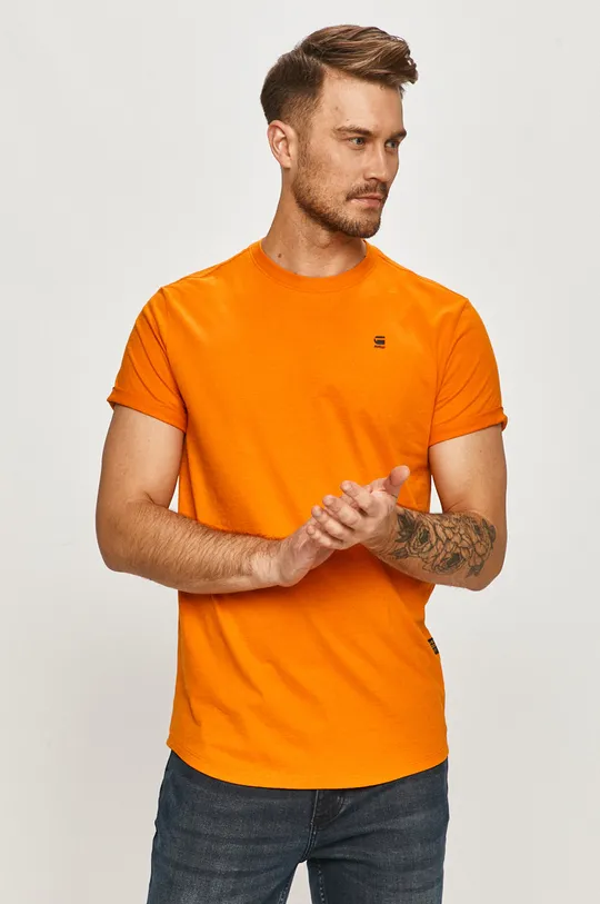pomarańczowy G-Star Raw - T-shirt D16396.B353.B976 Męski