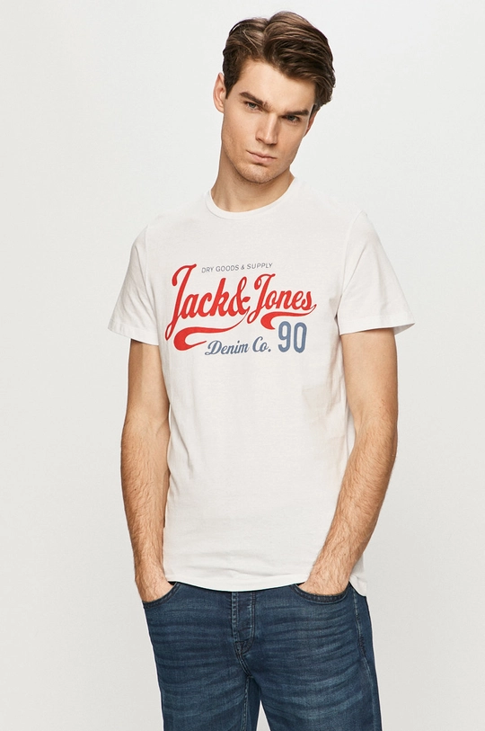 biały Jack & Jones - T-shirt Męski