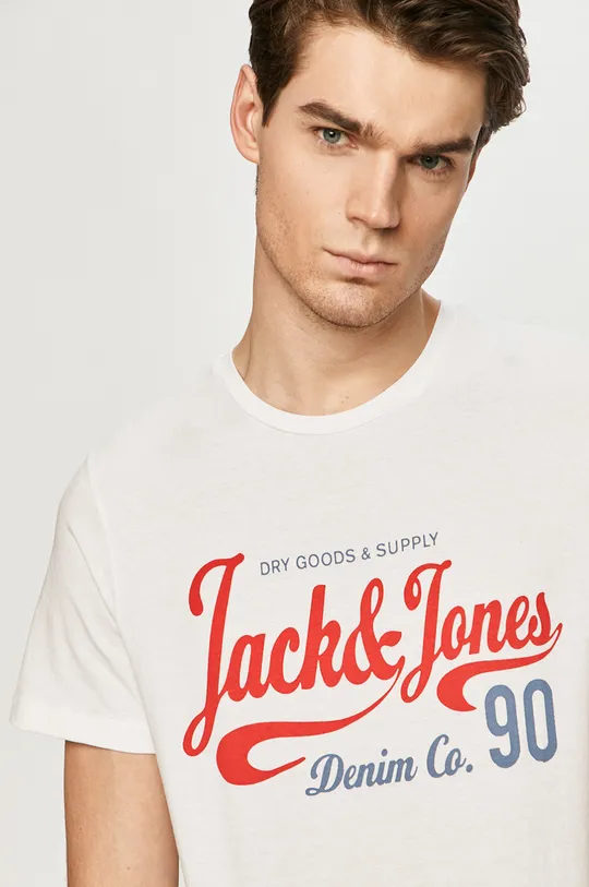 biały Jack & Jones - T-shirt