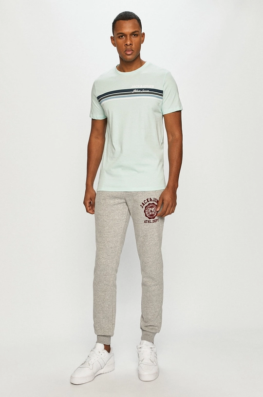 Jack & Jones - T-shirt turkusowy