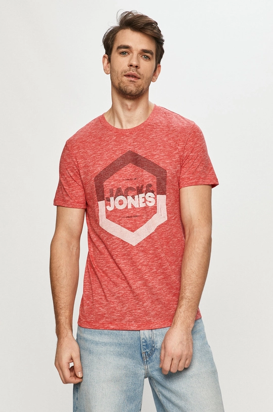 czerwony Jack & Jones - T-shirt Męski