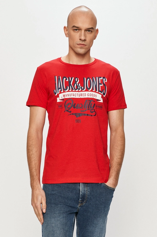 czerwony Jack & Jones - T-shirt Męski