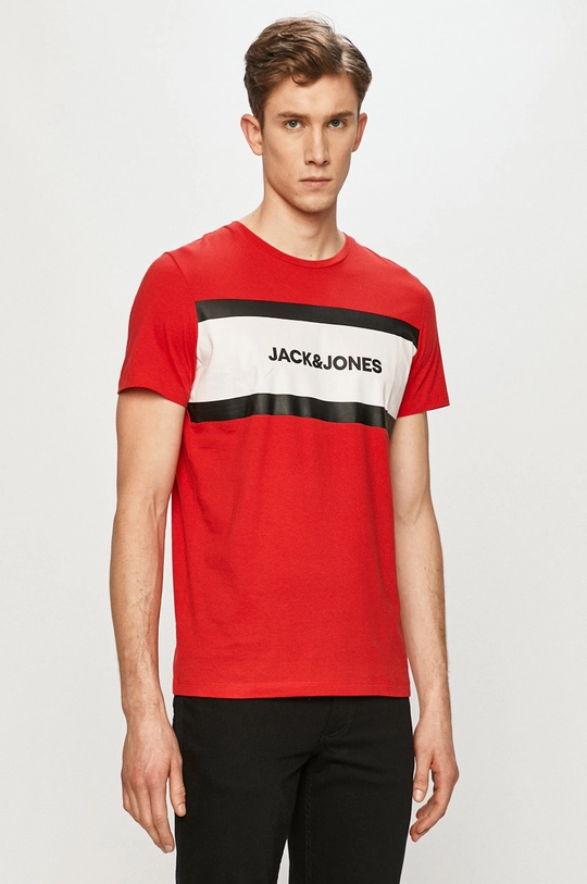 czerwony Jack & Jones - T-shirt Męski