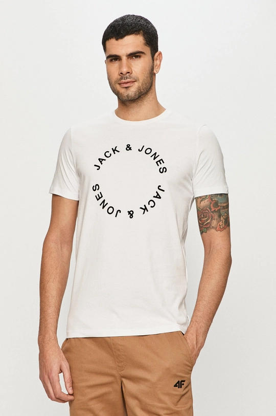 biały Jack & Jones - T-shirt Męski