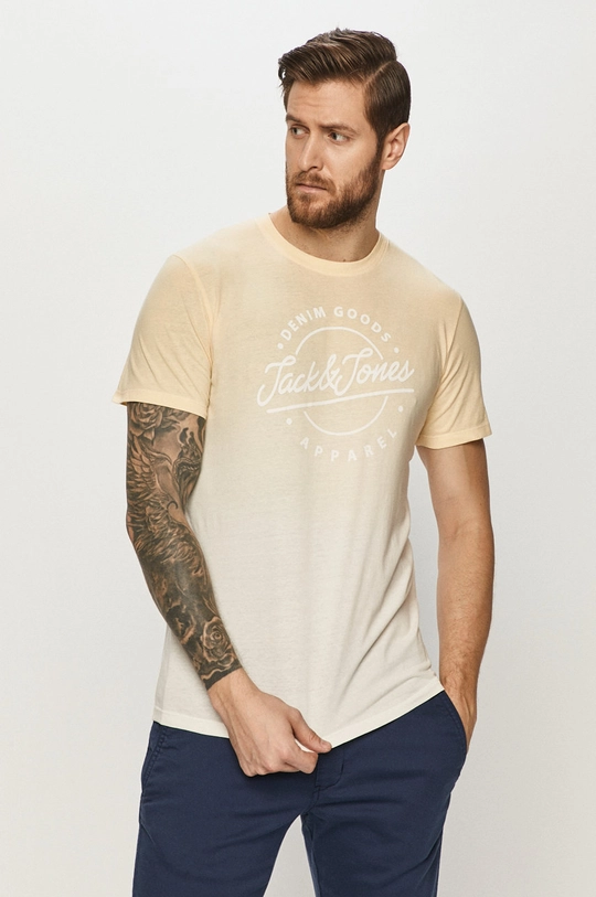 żółty Jack & Jones T-shirt Męski