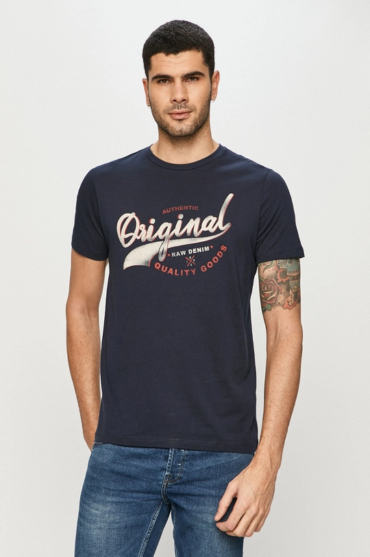 granatowy Produkt by Jack & Jones - T-shirt Męski