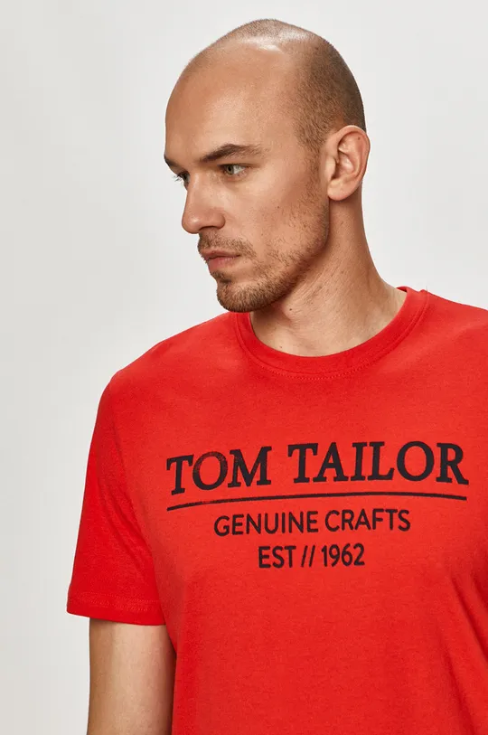 červená Tom Tailor - Tričko Pánsky