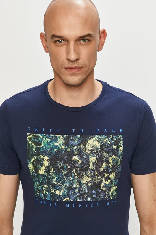 granatowy s. Oliver - T-shirt Męski