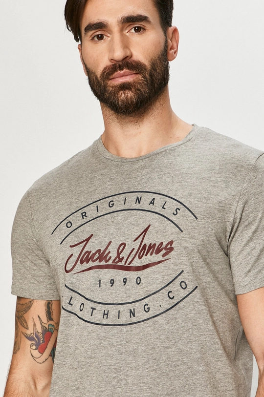 szary Jack & Jones - T-shirt