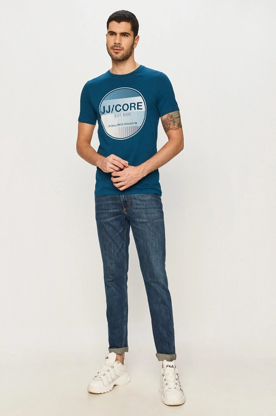 Jack & Jones - T-shirt niebieski