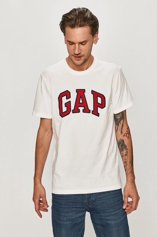 biały GAP - T-shirt Męski