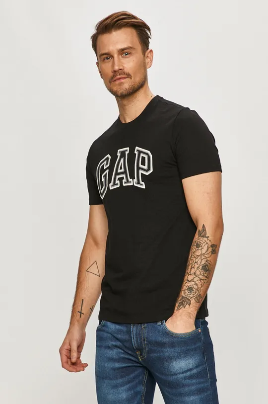 czarny GAP - T-shirt Męski