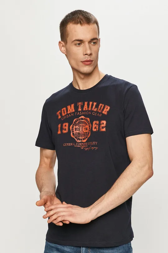 sötétkék Tom Tailor - T-shirt Férfi