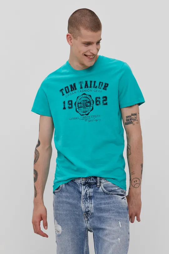 zelená Tričko Tom Tailor