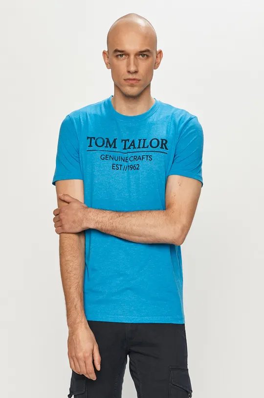 niebieski Tom Tailor T-shirt Męski