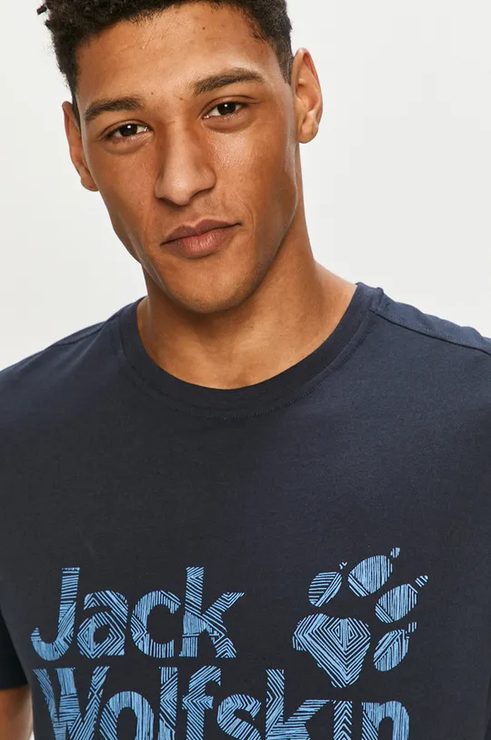 granatowy Jack Wolfskin - T-shirt
