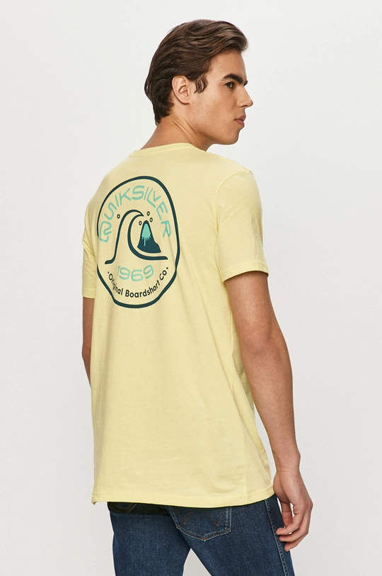 żółty Quiksilver - T-shirt Męski