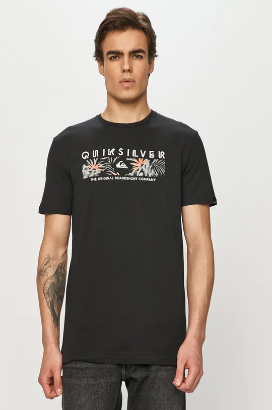 czarny Quiksilver - T-shirt Męski