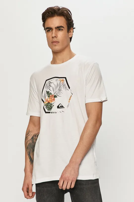 biały Quiksilver - T-shirt Męski