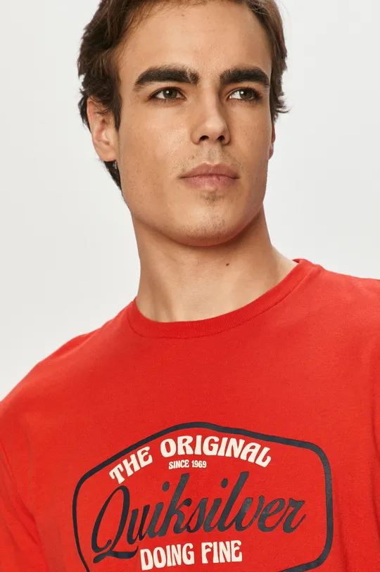 piros Quiksilver - T-shirt