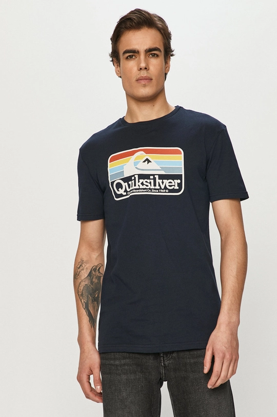 granatowy Quiksilver - T-shirt Męski