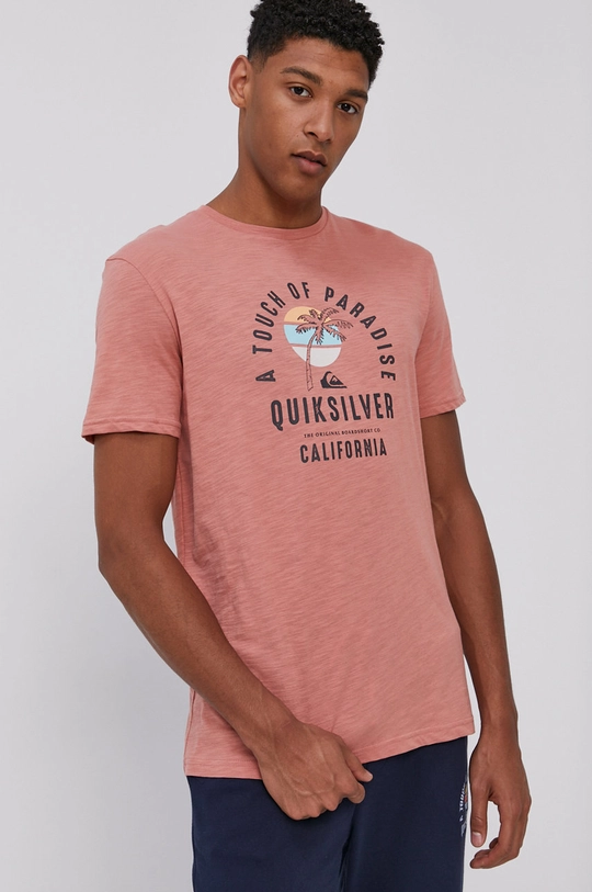 розовый Футболка Quiksilver Мужской