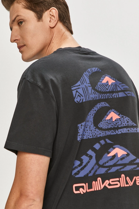 czarny Quiksilver - T-shirt Męski