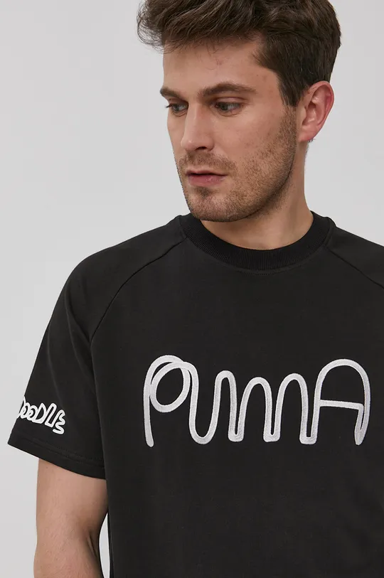 czarny Puma T-shirt x Mr Doodle 530649