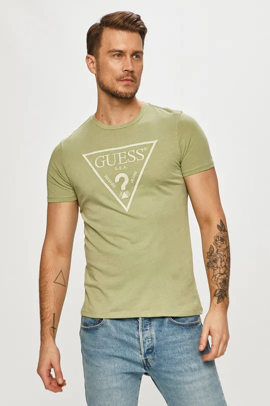 zielony Guess - T-shirt M0BI1J.R9YK0